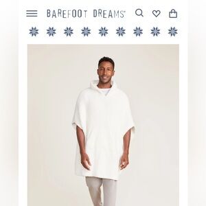 NWT Men’s Barefoot Dreams - The Cozy in Pearl - One Size.